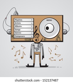 Listening to music