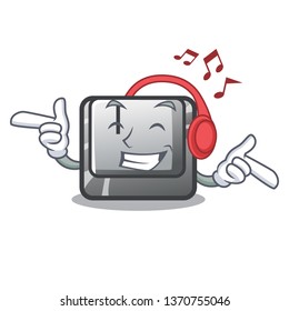 Listening music button I in the cartoon game