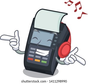 Listening music EDC machine in the cartoon shape