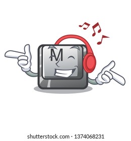 Listening music M button installed in game cartoons