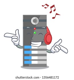 Listening music server data in the cartoon shape