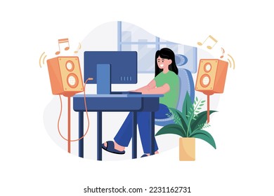 Listening To Music While Doing Work From Home
