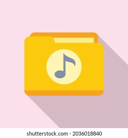 Escuchando el vector plano del icono de lista de reproducción. Canción musical. Escuchar audio