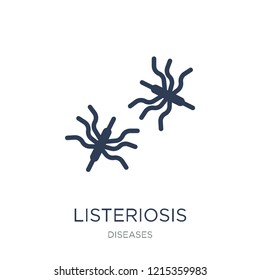 Listeriosis icon. Trendy flat vector Listeriosis icon on white background from Diseases collection, vector illustration can be use for web and mobile, eps10