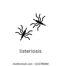 Listeriosis icon. Trendy modern flat linear vector Listeriosis icon on white background from thin line Diseases collection, editable outline stroke vector illustration