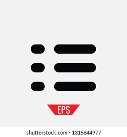 Listing bullet point vector icon
