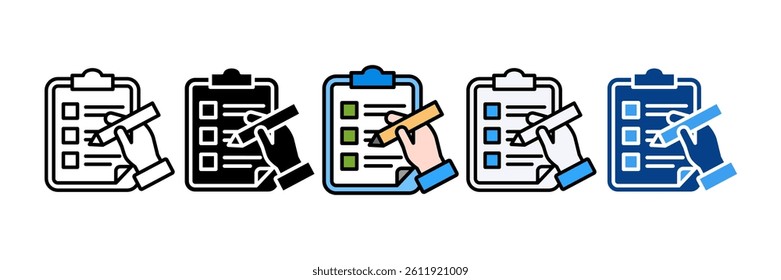 Listing Icon Set Multiple Style Collection