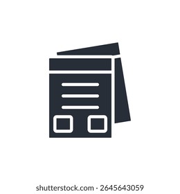 listing icon. vector.Editable stroke.linear style sign for use web design,logo.Symbol illustration.