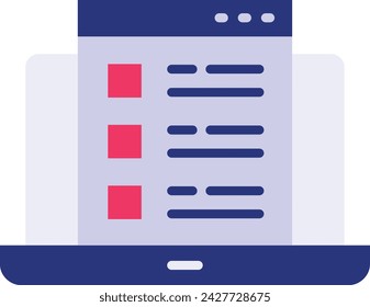 Listing Page Designing vector icon design, Webdesign and Development symbol, user interface or graphic sign, website engineering illustration, Blog page layout concept