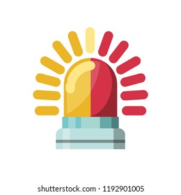 lit alarm isolated icon