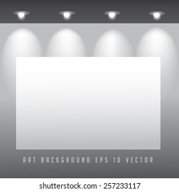 Lit blank canvas background with space for art or copy EPS 10 vector royalty free stock illustration for greeting card, ad, promotion, poster, flier, blog, article, social media, marketing, galleries