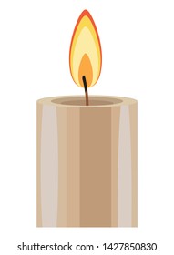 Lit Candle Icon Cartoon Isolated Vector Stock Vector (Royalty Free ...