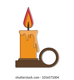 Lit candle symbol