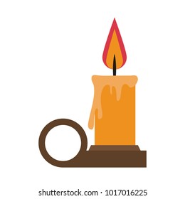 Lit candle symbol
