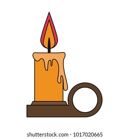 Lit candle symbol