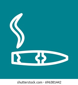 Lit Cigar