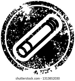 lit cigarette distressed icon symbol