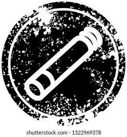 lit cigarette distressed icon symbol
