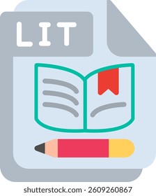 LIT Flat Illustration Vector Design
