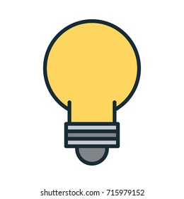 lit lightbulb icon image 