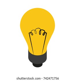lit lightbulb icon image 