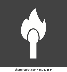 Lit Matchstick