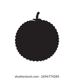 Litchi-Symbol Silhouette, Vektorgrafik, flaches Design auf weißem Hintergrund