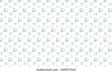 Lite Blue Line Mushroom Pattern Background