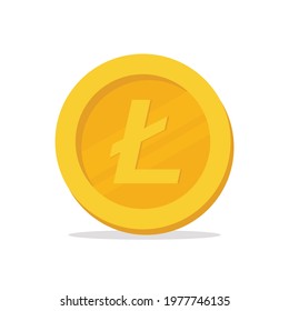 Lite Coin Simple Vector illustration