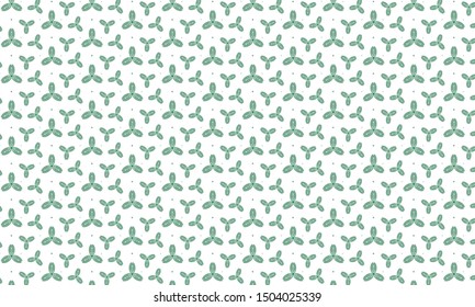 Lite Green Evergreen Candytuft with Dots Pattern Background