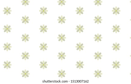 Lite Yellow Calendula Flower Pattern Background