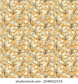Lite Yellow Color Shirt Herhaal Patroon Design