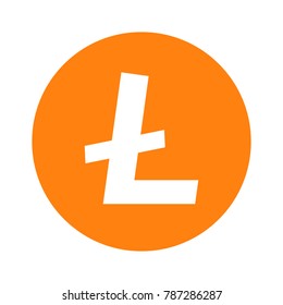Litecoin crypto currency vector icon.