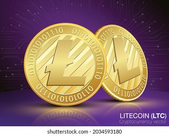 litecoin cryptocurrency make for 
 vector