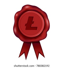 Litecoin Cryptocurrency Wax Seal