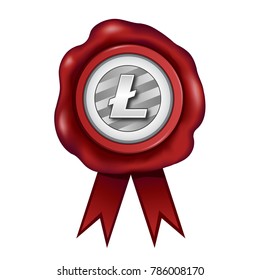 Litecoin Cryptocurrency Wax Seal