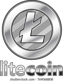 Litecoin digital crypto currency icon