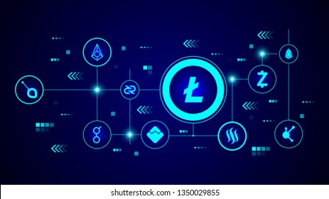 Litecoin icon. From crypto set