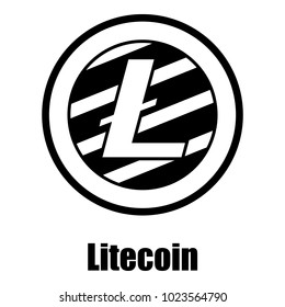Litecoin icon. Simple illustration of litecoin vector icon for web