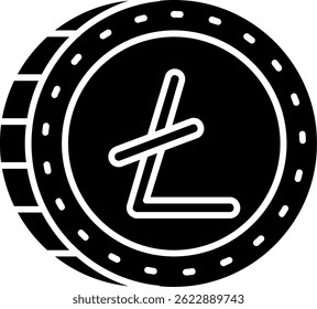 Litecoin Line vetor Icon Design