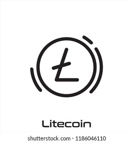 litecoin simple vector icon