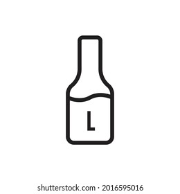 Icono de litro ilustración vectorial