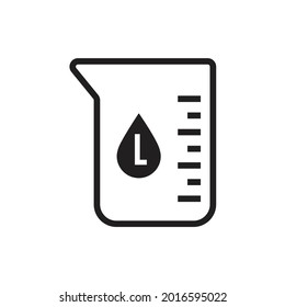 Liter icon design vector illustration