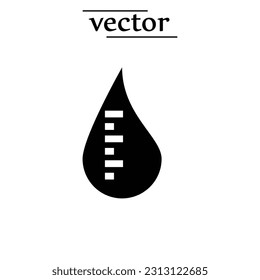 Icono de litro - ilustración vectorial diseño plano sobre fondo blanco..eps
