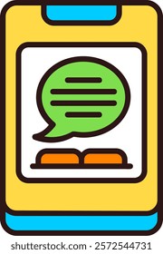 Literacy app icon Flat Style Sample EPS Icon