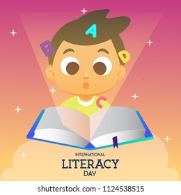 Literacy Day Illustration