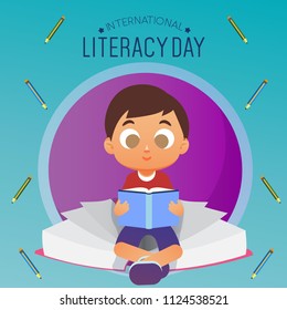 Literacy Day Illustration