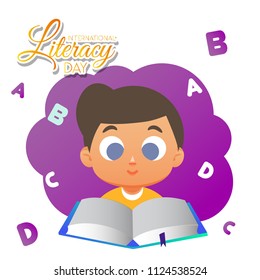 Literacy Day Illustration