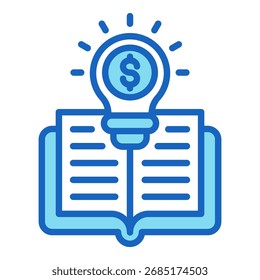 Alphabetisierung Symbol Blau Vektorgrafik