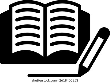 Literacy Icon Mixed Vector Illustration